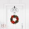 Haute Decor 18-inch Strong Metal Scrollwork Over The Door Wreath Hanger, Full Ornate Scroll Design - Matte Black Finish - Easily Holds Large and Heavy Wreaths and Swags